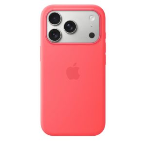iPhone 17 Pro Silicone Case with MagSafe – Bright Guava