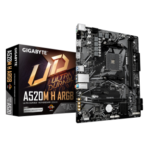 GIGABYTE A520M H ARGB. Processor manufacturer: AMD, Processor socket: Socket