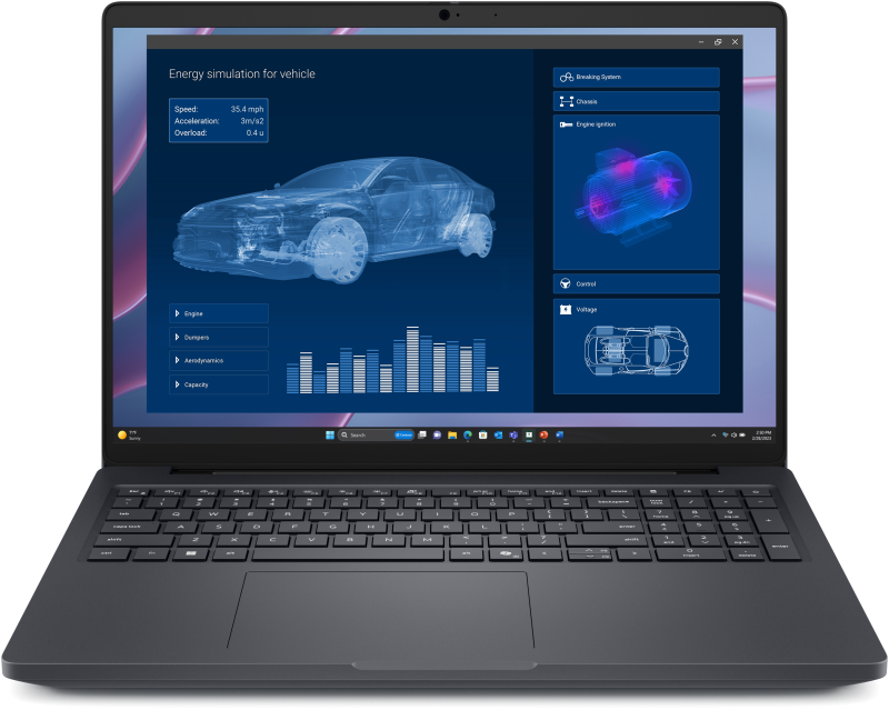 Laptop Workstation DELL Pro Max 16 MC16255, cu procesor Ryzen