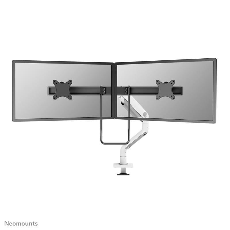 Brat dublu monitor Neomounts DS75S-950WH2; pentru display-uri cu diagonale 17"-32",