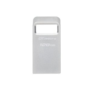 Memorie USB Kingston DataTraveler Micro 128 GB, USB 3.2, Argintiu