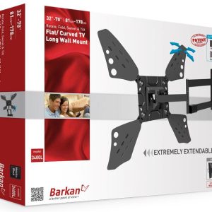 Suport TV de perete, Barkan 3400LW.W, Fix, 40"- 70", VESA