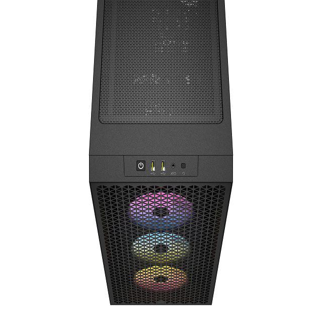 Carcasa CORSAIR 3000D RGB, RGB, Mid Tower, Black - imagine 2