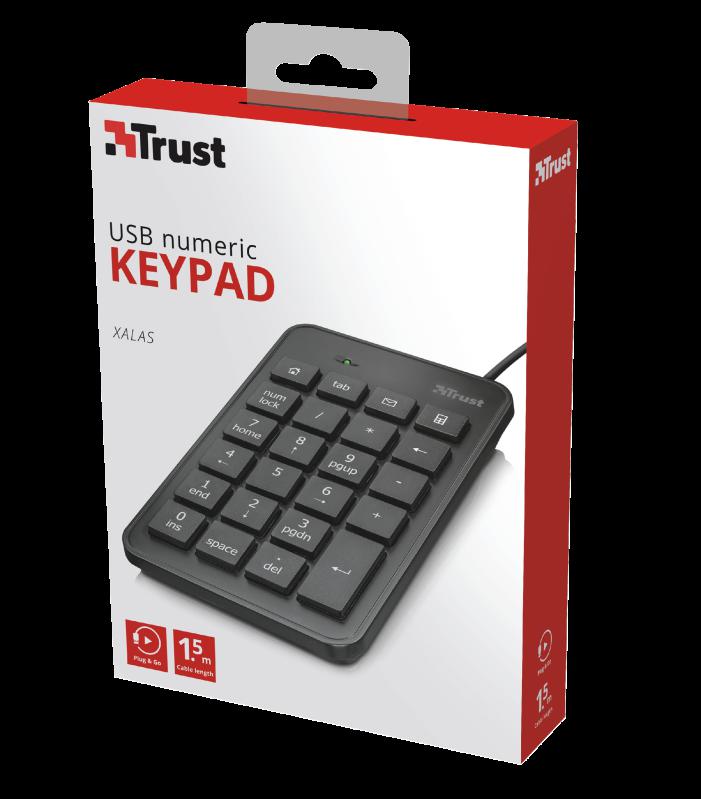 Tastatura Trust 22221, USB, Negru - imagine 3