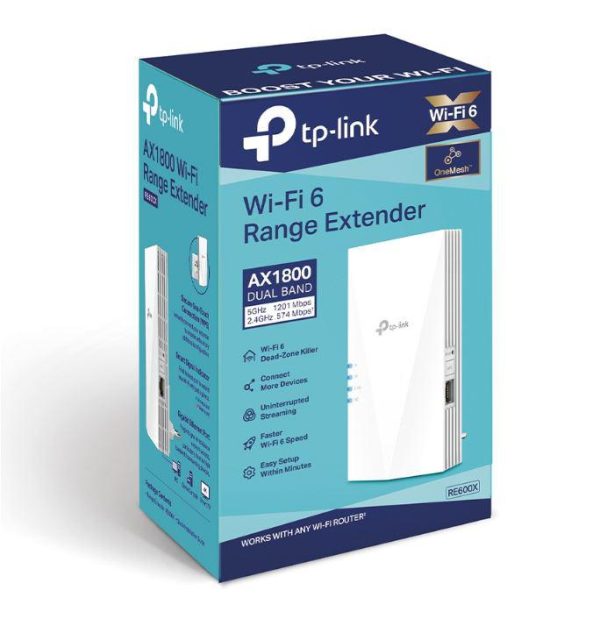TP-link AX1800 Wi-Fi6 Range Extender, RE600X, Dual-Band, Standarde wireless: IEEE - imagine 3