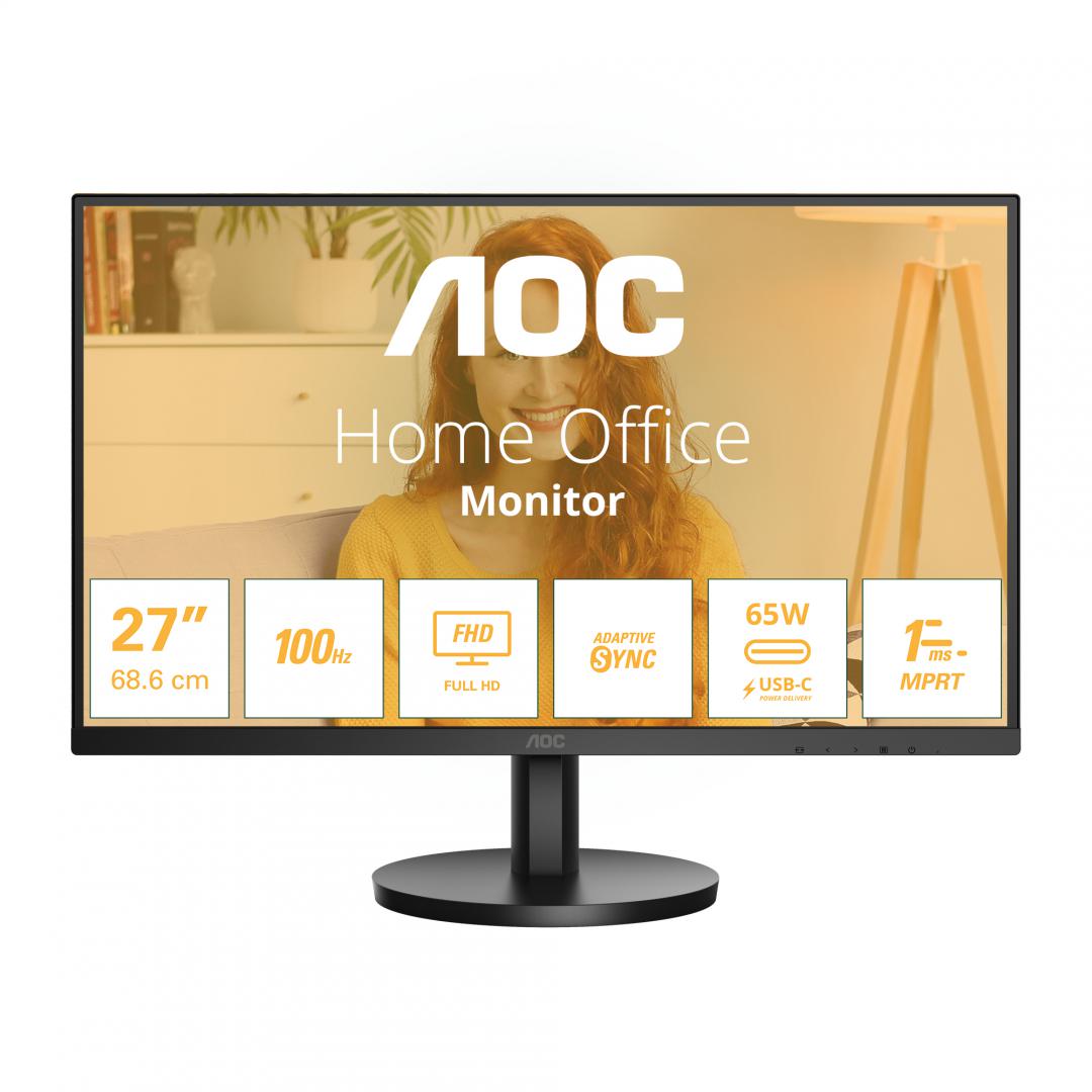 Monitor Consumer AOC 27B3CA2, 27", 1920 x 1080 pixeli, Black,