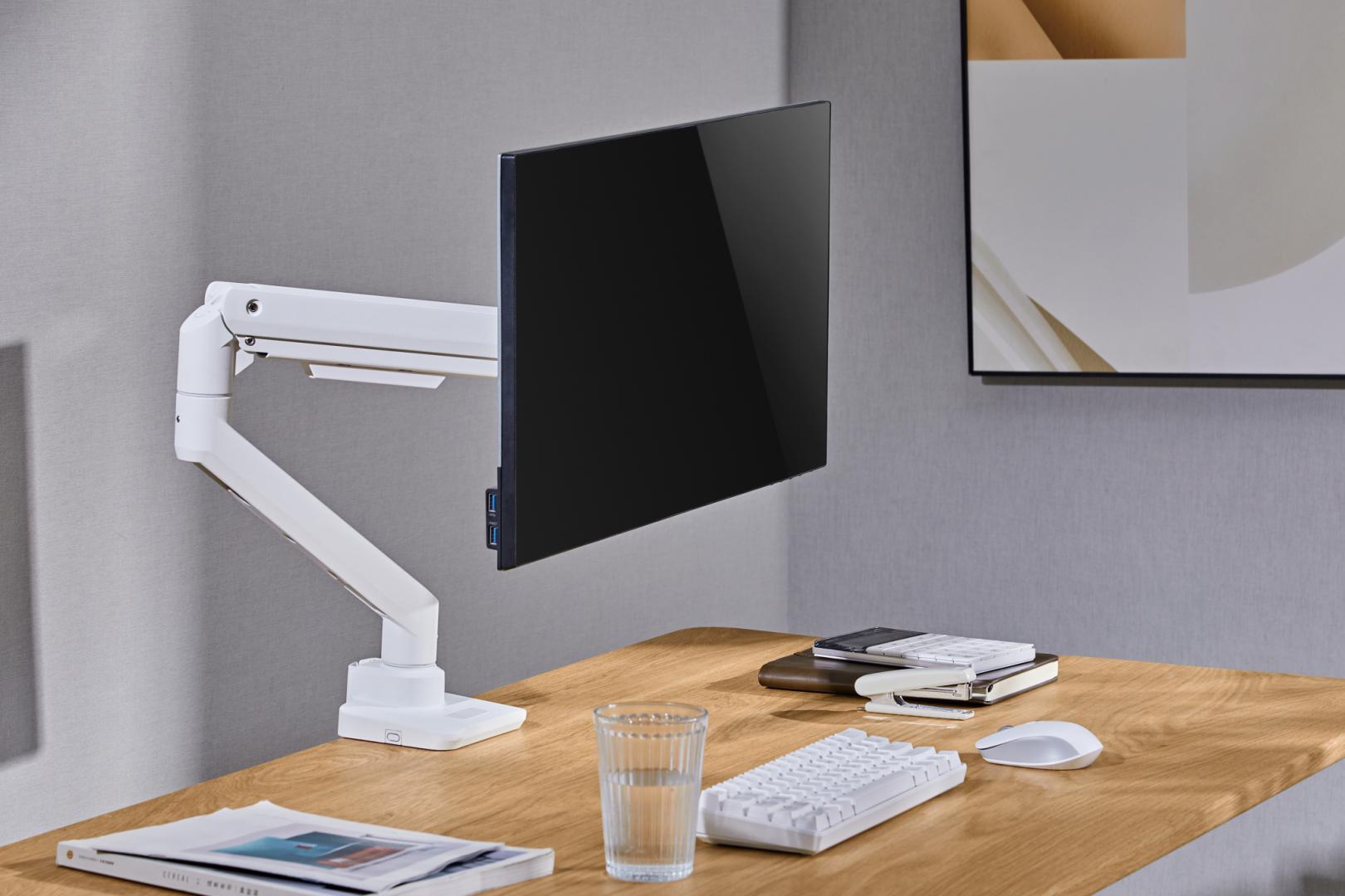 Suport monitor Serioux MM69-C012, compatibilitate dimensiune ecran 17"-49", arc - imagine 11