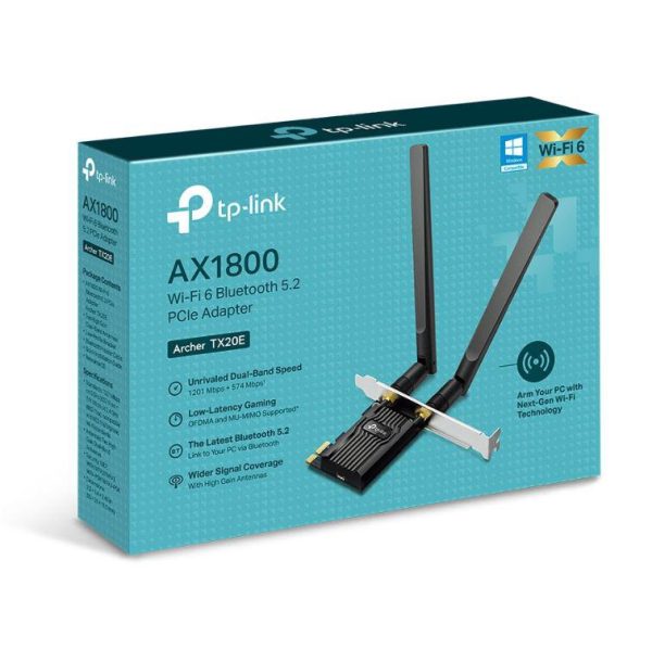 Adaptor wireless TP-Link ARCHER TX20E, WIFI 6, Dual Band - imagine 2