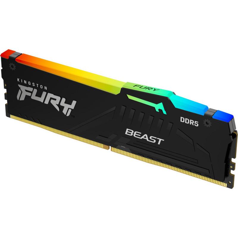 Memorie RAM Kingston FURY Beast RGB, 8GB DDR5, 5600MHz, CL36 - imagine 2