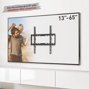 Suport TV de perete Barkan fix, compatiblitate ecran 13-65", greutate