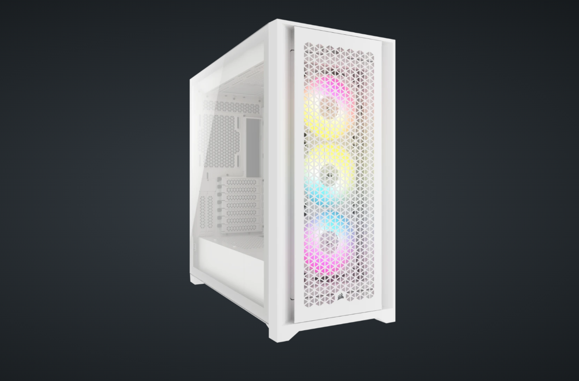 Carcasa Corsair iCUE 5000D RGB Airflow, RGB, Mid Tower, White - imagine 2