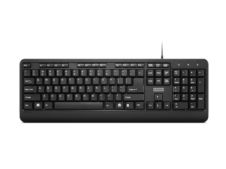 Tastatura Lenovo 160 Wired, USB, Negru