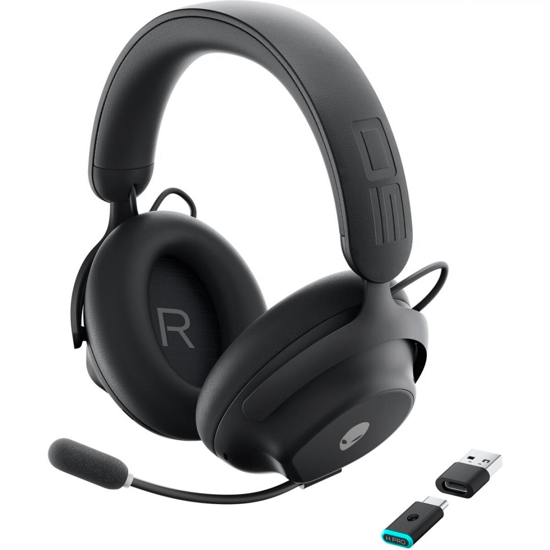 Casti Gaming Head-band Alienware PRO-HS-G-DEAM, Wireless/Wired, noise-canceling - imagine 2