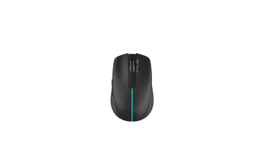 Mouse Serioux Flicker 212, Wireless, Negru, senzor: Optic, DPI: