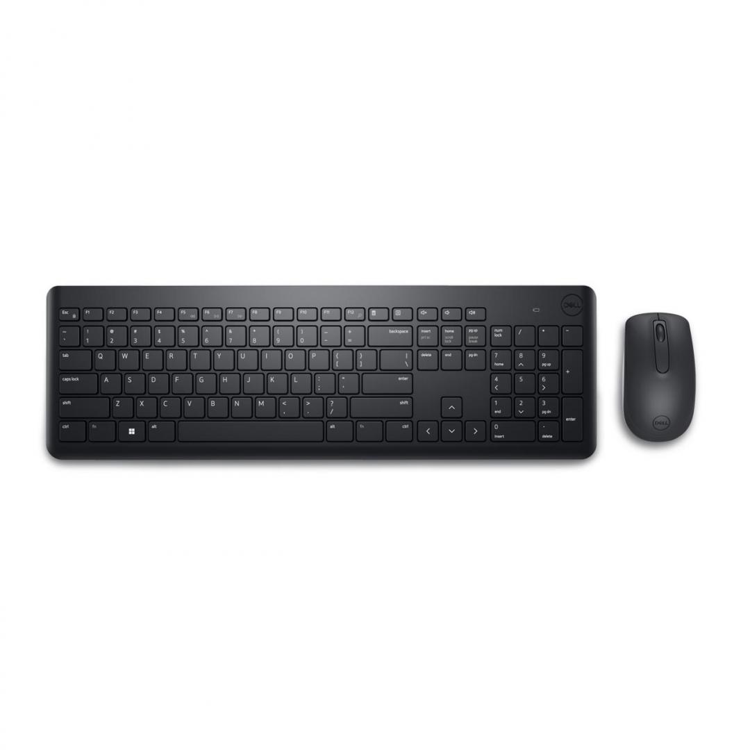 Kit Wireless tastatura si mouse Dell KM3322W, taste numerice, Negru - imagine 9