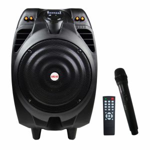 Boxa portabila Akai cu troller, putere totala 50W, autonomie 2-3h