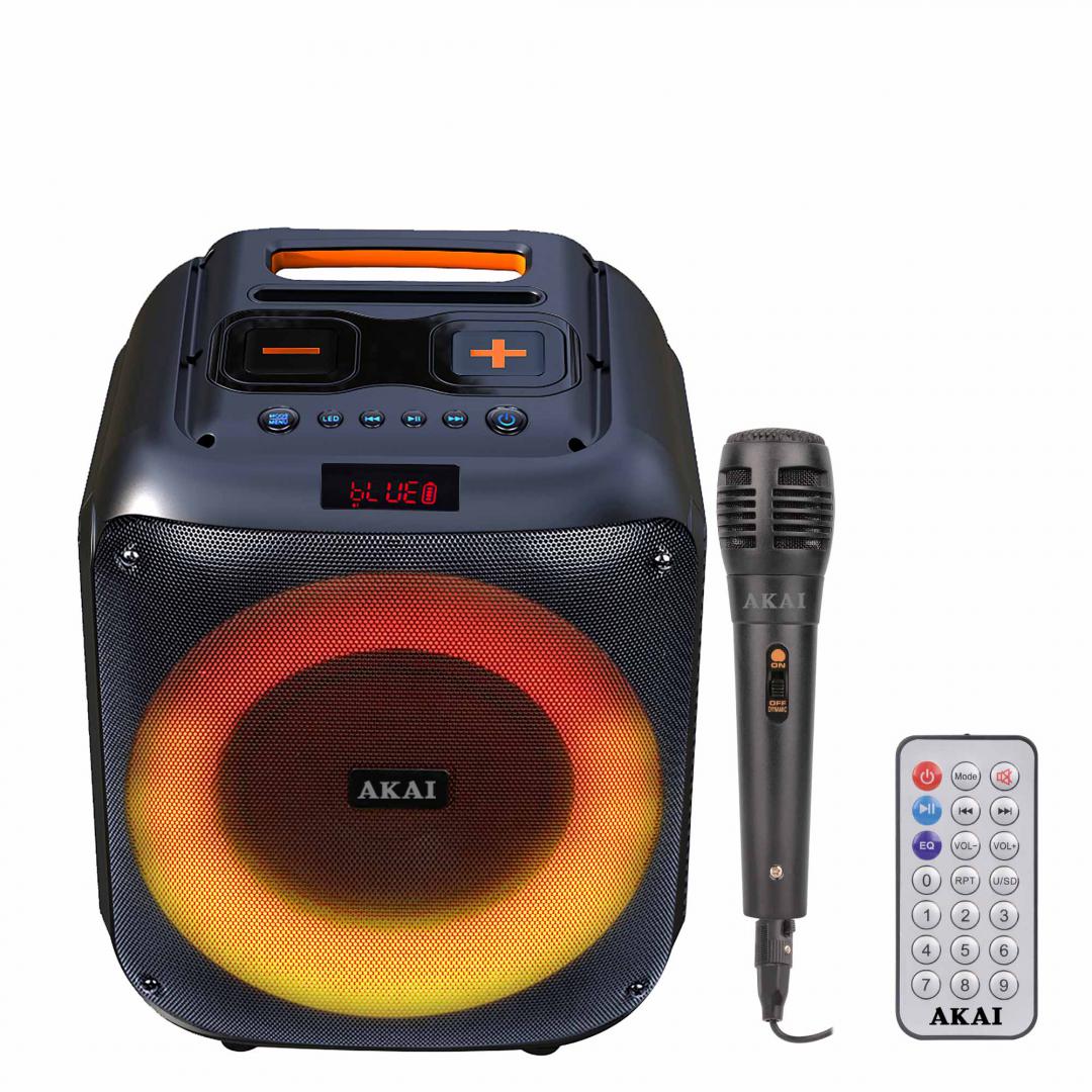 Boxa portabila Akai Bluetooth 5.0, putere RMS 40W, intrare AUX