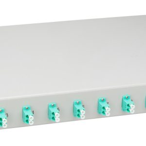 Splicebox, 4 fibre,LC,50/125?m OM3, culisant,19",1UV , ECO