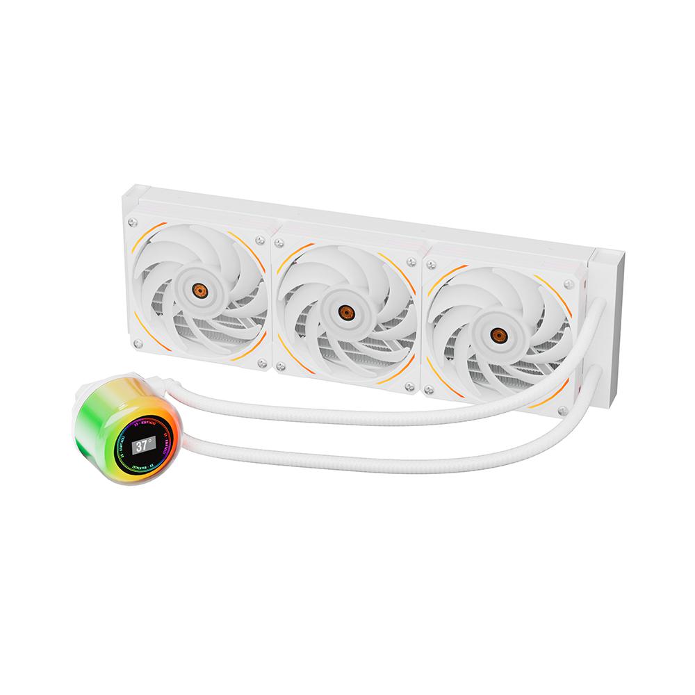 Cooler Procesor 1stPlayer CC-360-WH, Lichid, 12 cm, 3 ventilatoare, aRGB - imagine 3