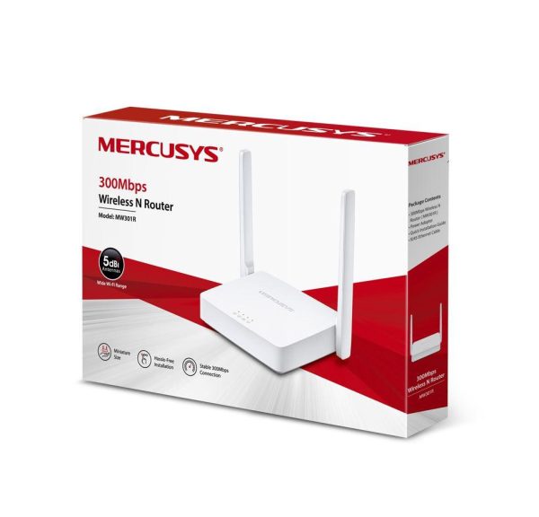 Router wireless MERCUSYS MW301R, WIFI 4, Single Band - imagine 3
