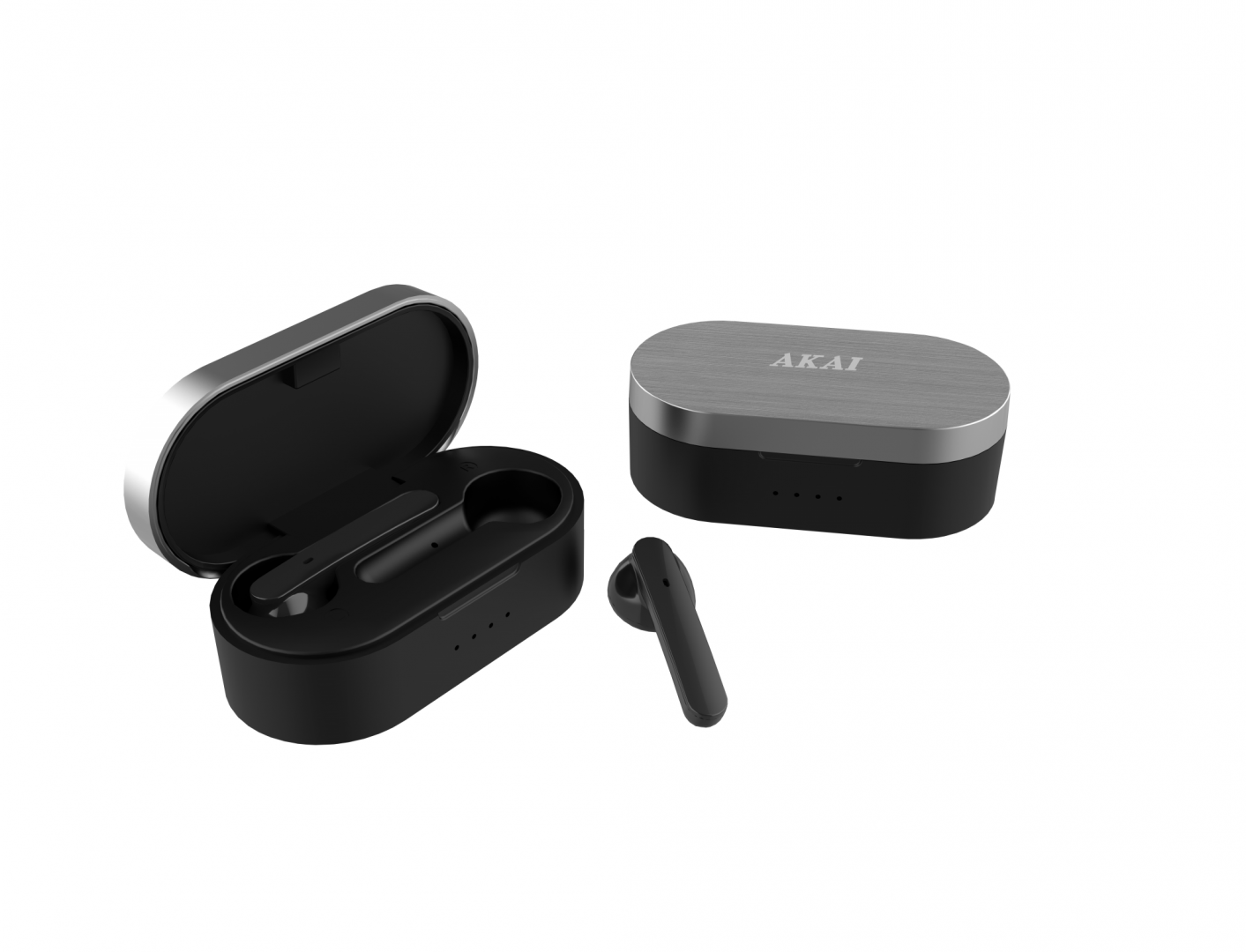 Casti In-ear AKAI BTE-J10B, Wireless, Negru - imagine 3
