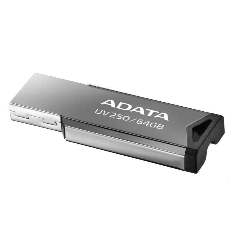 Memorie USB ADATA UV250 64 GB, USB 2.0, Argintiu - imagine 2
