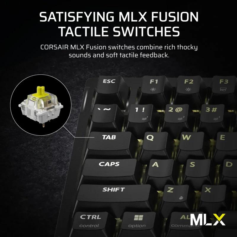 Tastatura Mecanica Gaming CORSAIR K65, USB, negru - imagine 5