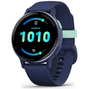 Ceas smartwatch Garmin vívoactive 5 Blue/Blue Metal